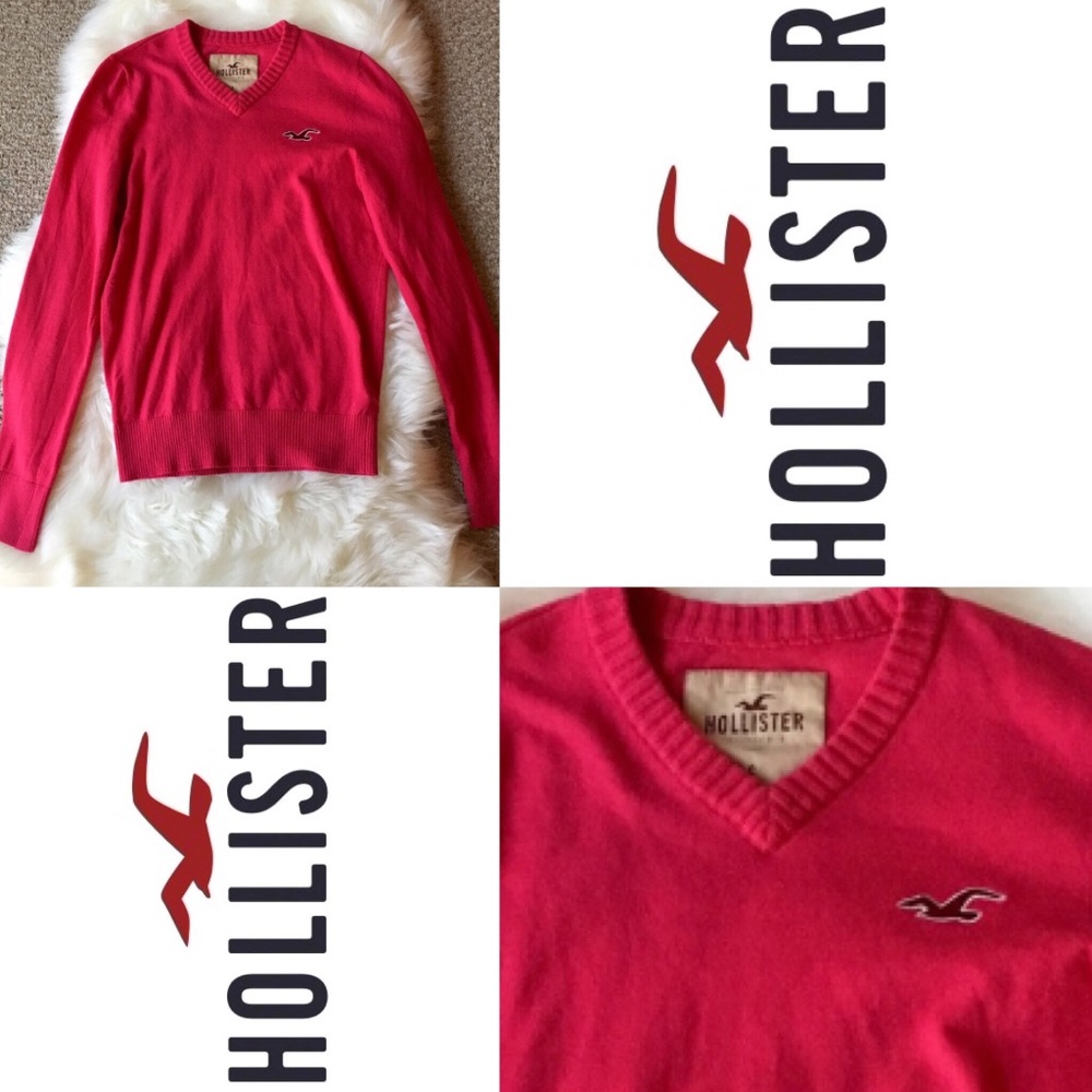 Hot Pink Hollister Cotton Sweater - SZ: Small